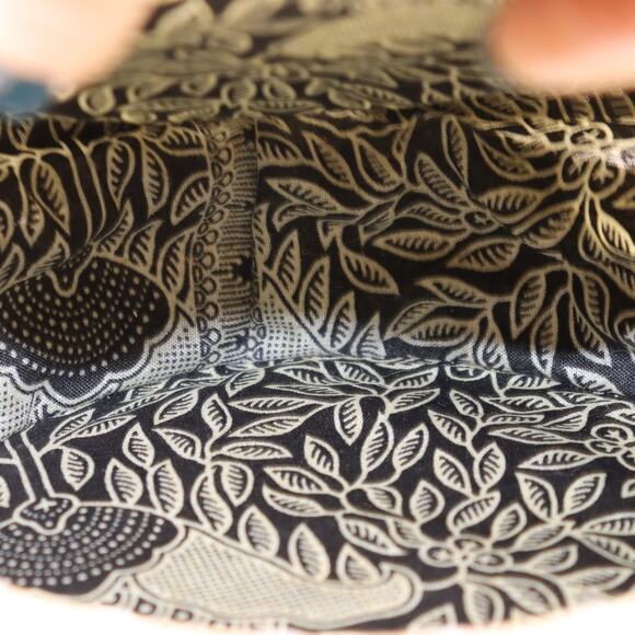 Round Woven Rattan Crossbody Bag with Vegan Leather Strap - Picture 2 of 4